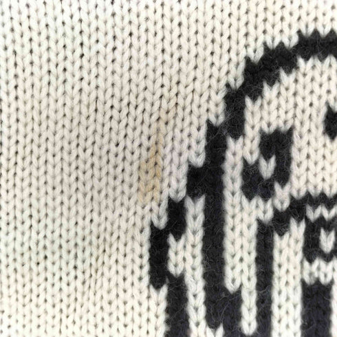 CAMPHOR WOOD  low gauge reversible dog sweater メンズ